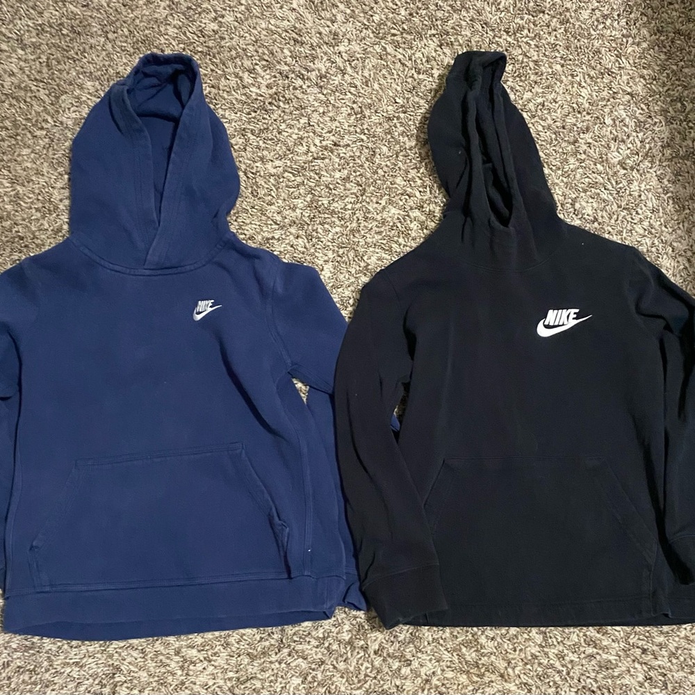 Nike Navy and Black Hoodies